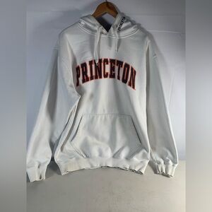 Vintage 1980s Princeton White and Orange Hoodie